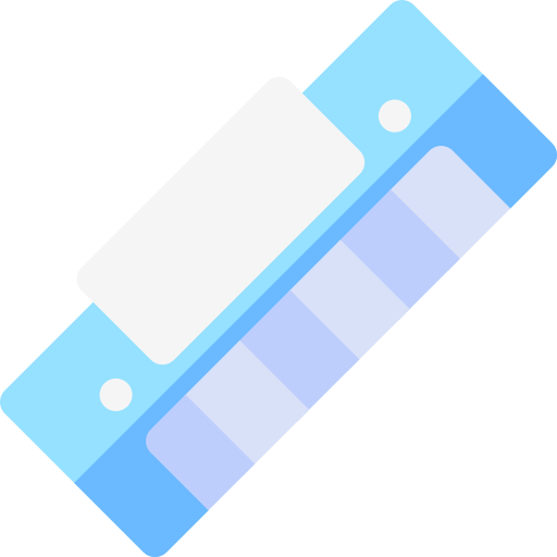 Harmonica Basic Rounded Flat icon