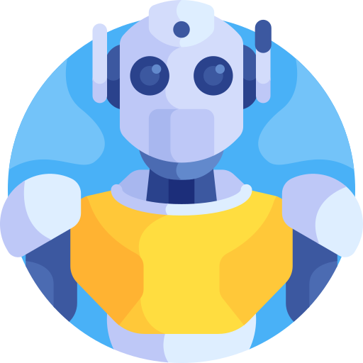 Robot Detailed Flat Circular Flat icon