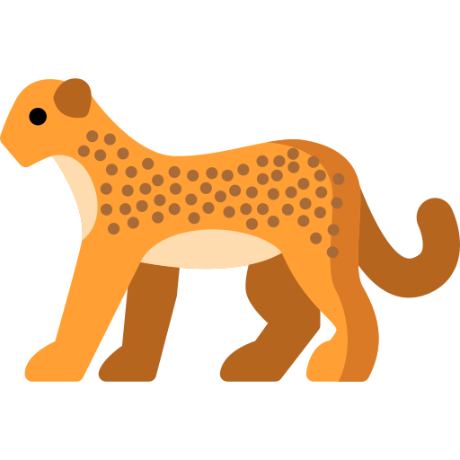 Cheetah Free Animals Icons