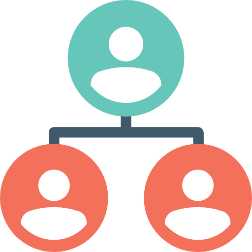 Hierarchical structure Flat Color Flat icon