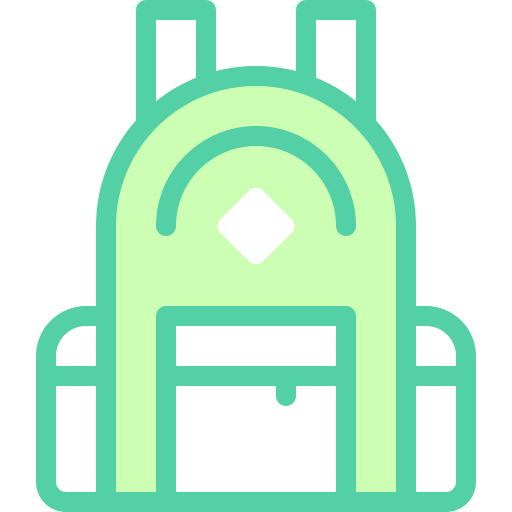 bolsa para la escuela icono gratis