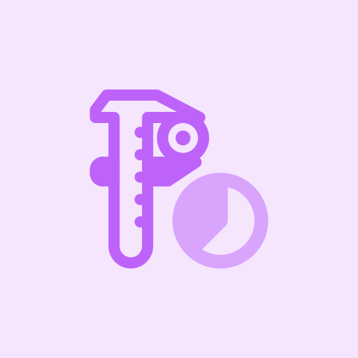 Pie chart Pixel Perfect Tritone icon