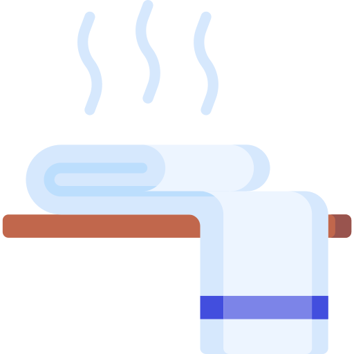 serviette chaude Icône gratuit