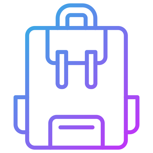 bolsa para la escuela icono gratis