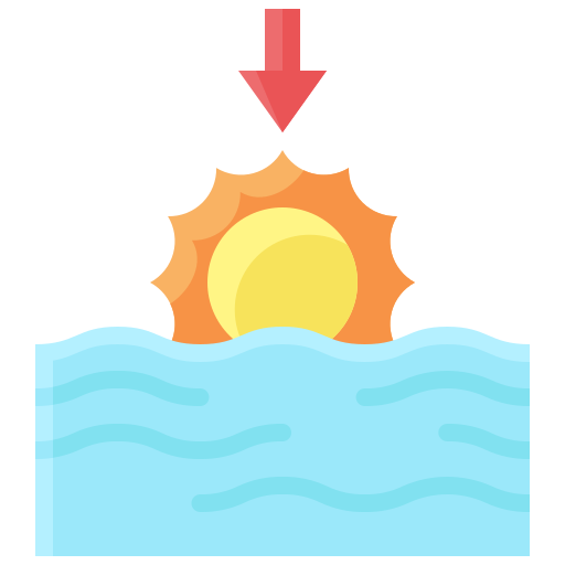 puesta de sol icono gratis