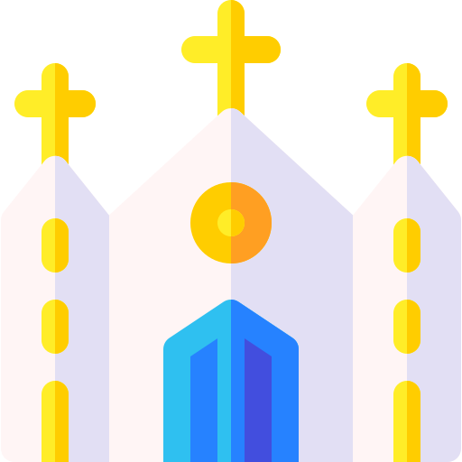 Church Basic Rounded Flat icon