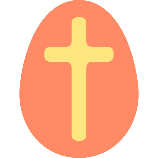 el huevo de pascua icono gratis