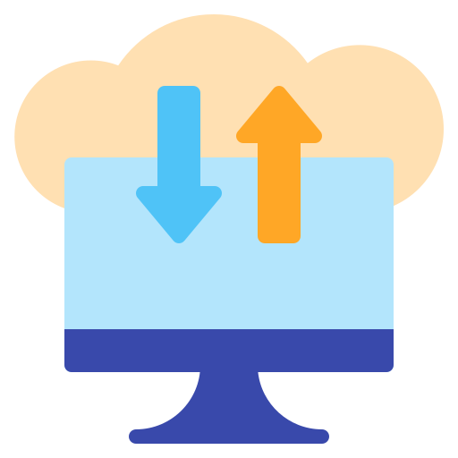 computación en la nube icono gratis