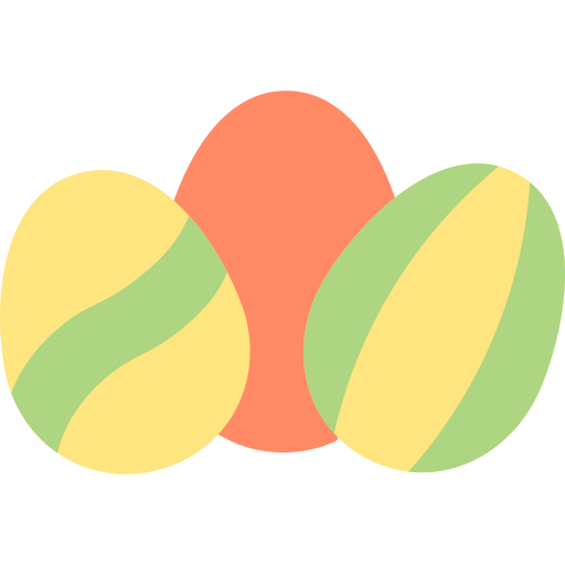 huevos de pascua icono gratis