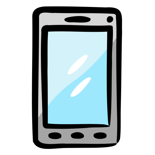 Handphone Generic Hand Drawn Color icon