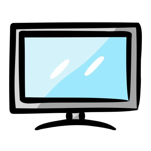 monitor de tv icono gratis