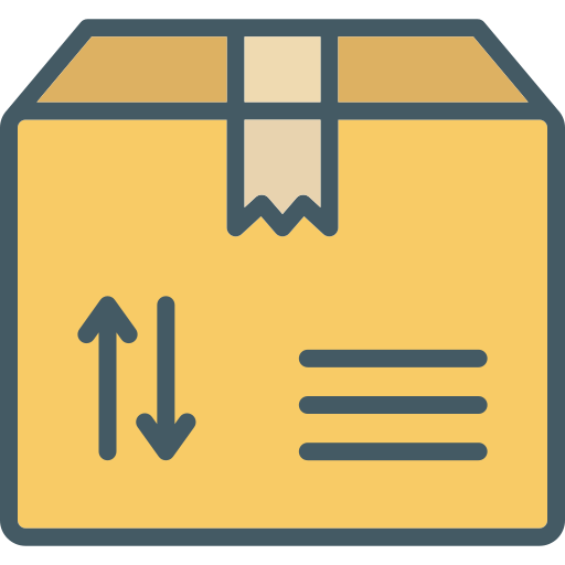 Package box Generic Outline Color icon