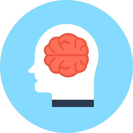 Brain Flat Color Circular icon