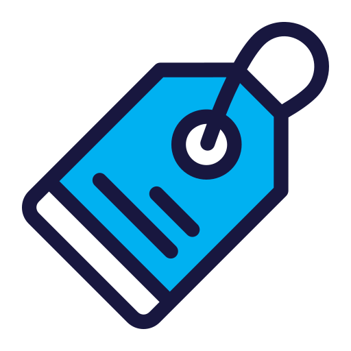 Label Generic Blue icon