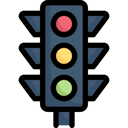 Traffic lights Generic Outline Color icon