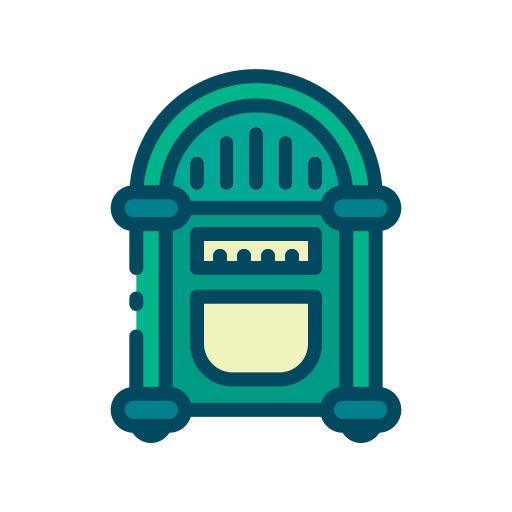 tocadiscos tragamonedas icono gratis