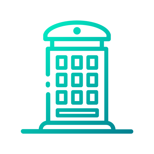 Phone booth free icon