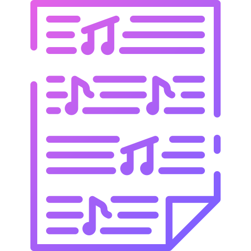 partitura icono gratis