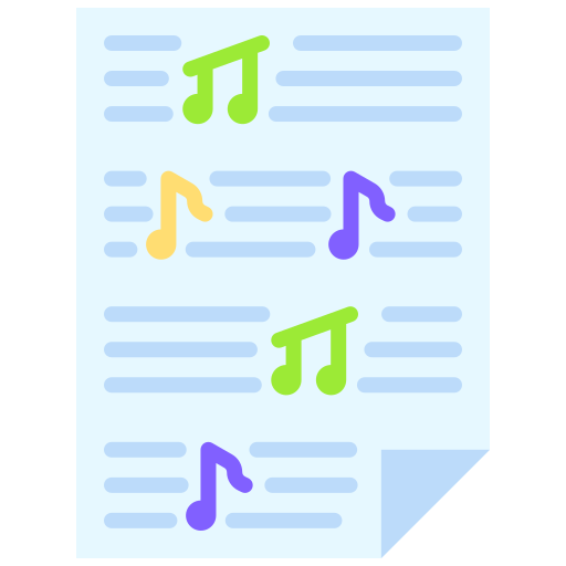 partitura icono gratis