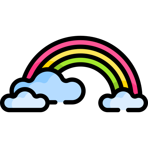 Rainbow Special Lineal Color Icon