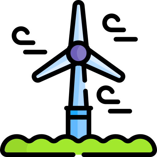 Eolic energy Special Lineal color icon