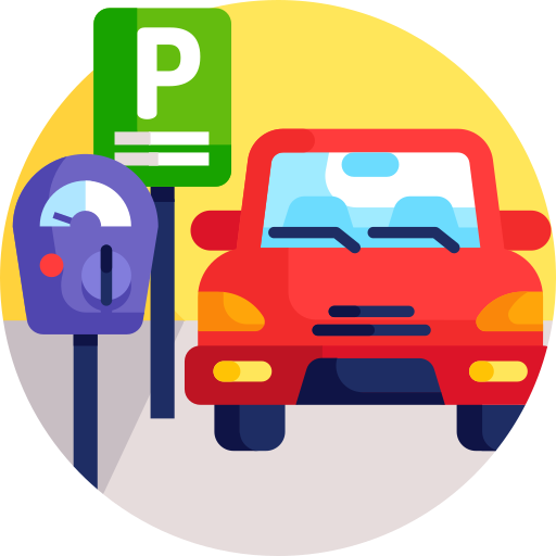 Parking Detailed Flat Circular Flat Icon