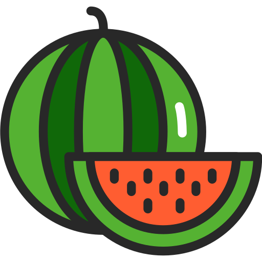 Watermelon Generic Outline Color Icon