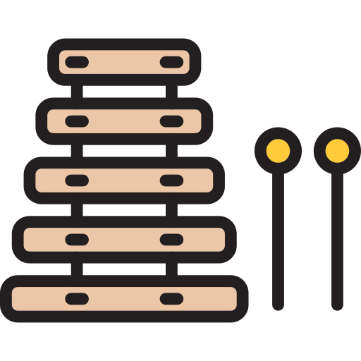 instrumento de xilófono icono gratis