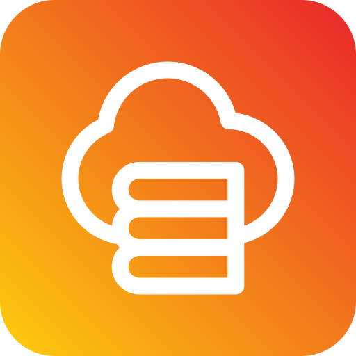 biblioteca en la nube icono gratis