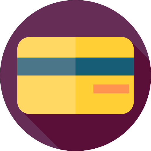 Credit Card Flat Circular Flat Icon