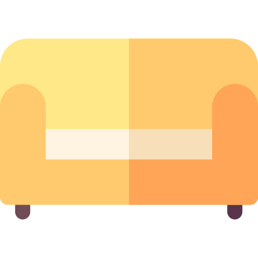 Sofa Basic Rounded Flat icon