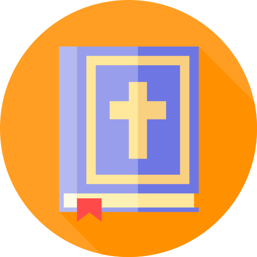 Bible Flat Circular Flat icon