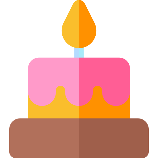 pastel de cumpleaños icono gratis