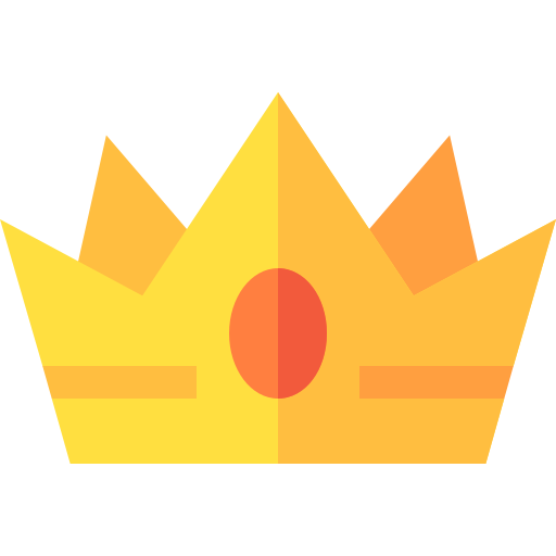 Crown Basic Straight Flat icon