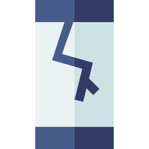 Broken Basic Straight Flat icon