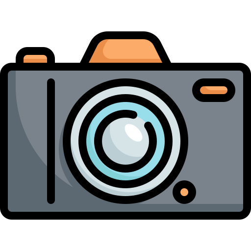 Photo camera Generic Outline Color icon