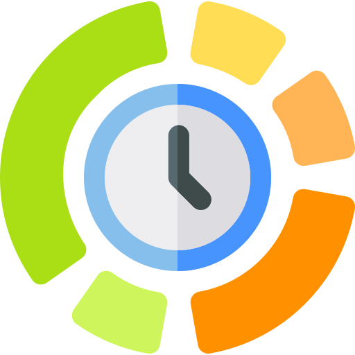 gestión del tiempo icono gratis