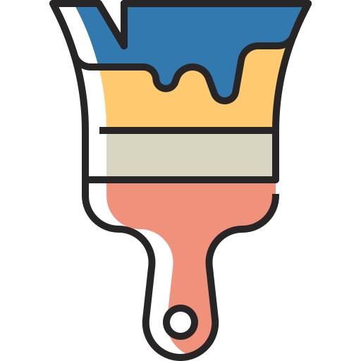 Paint brush Generic Color Omission icon