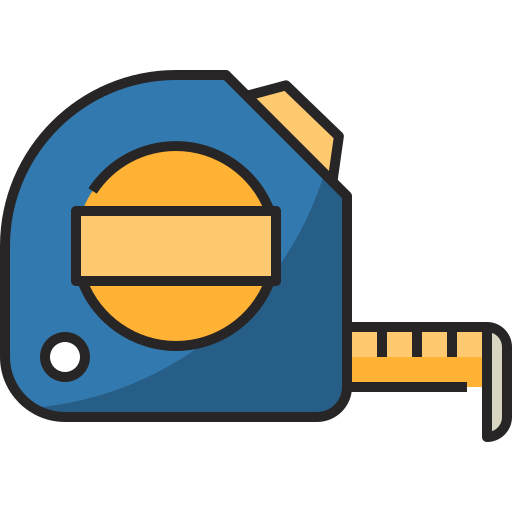 Measuring tape Generic Outline Color icon