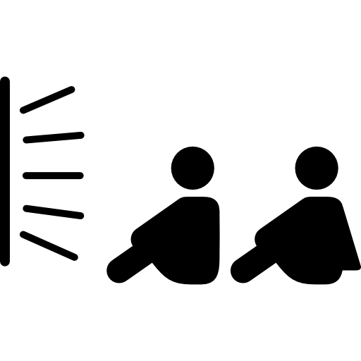 dois irmãos sentados assistindo tv grátis ícone
