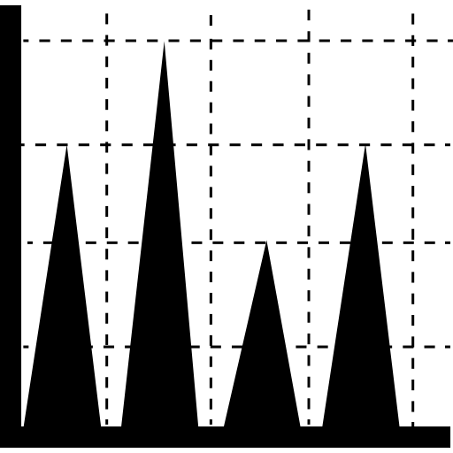 gráfico de triángulos icono gratis