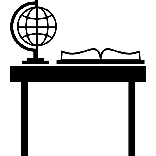 mesa de maestro de escuela icono gratis