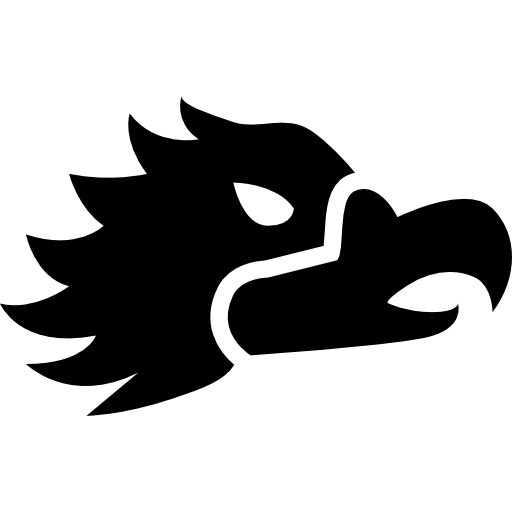 Forma de cabeza de vista lateral de águila mexicana - Iconos gratis de  animales