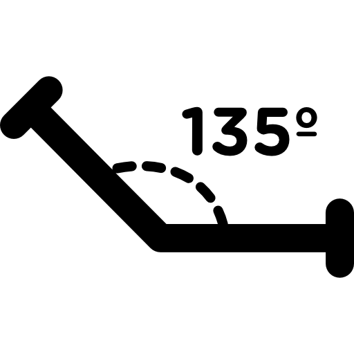 Obtuse angle of 135 degrees - Free icons