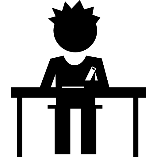 Student in class - free icon