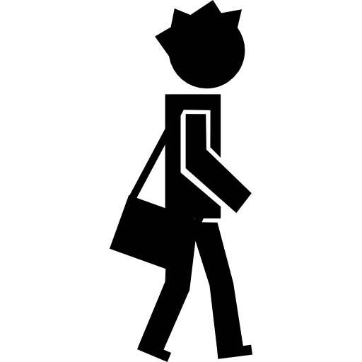 college student walking png
