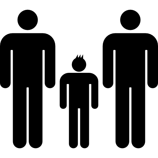 Male family group - Free people icons