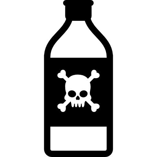 Poison Symbol On Bottle