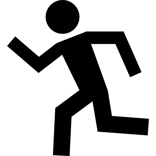 Silhueta de homem correndo - ícones de esportes grátis