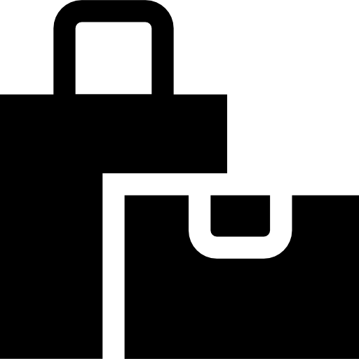 Shopping bag Basic Straight Filled icon